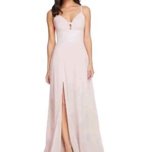 Dress‎ The Population Cambria Baby Pink Knotted Gown | Size M